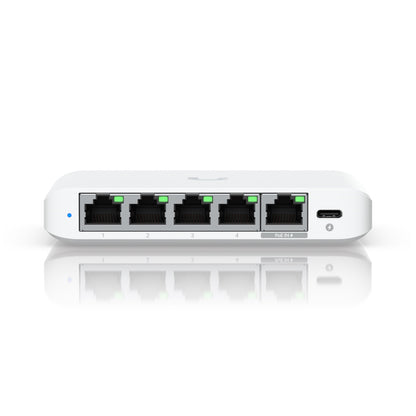 Ubiquiti USW-FLEX-2.5G-5 UniFi Flex 2.5G Ultra Compact 5 Port Managed Switch