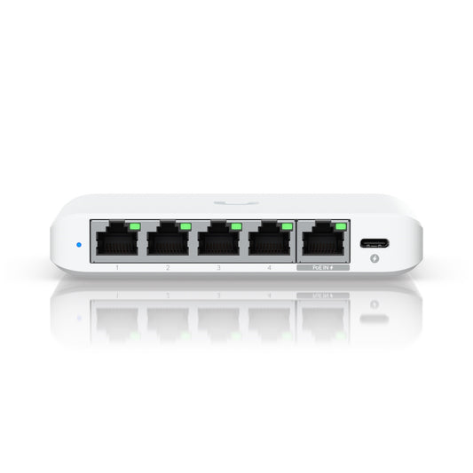 Ubiquiti USW-FLEX-2.5G-5 UniFi Flex 2.5G Ultra Compact 5 Port Managed Switch