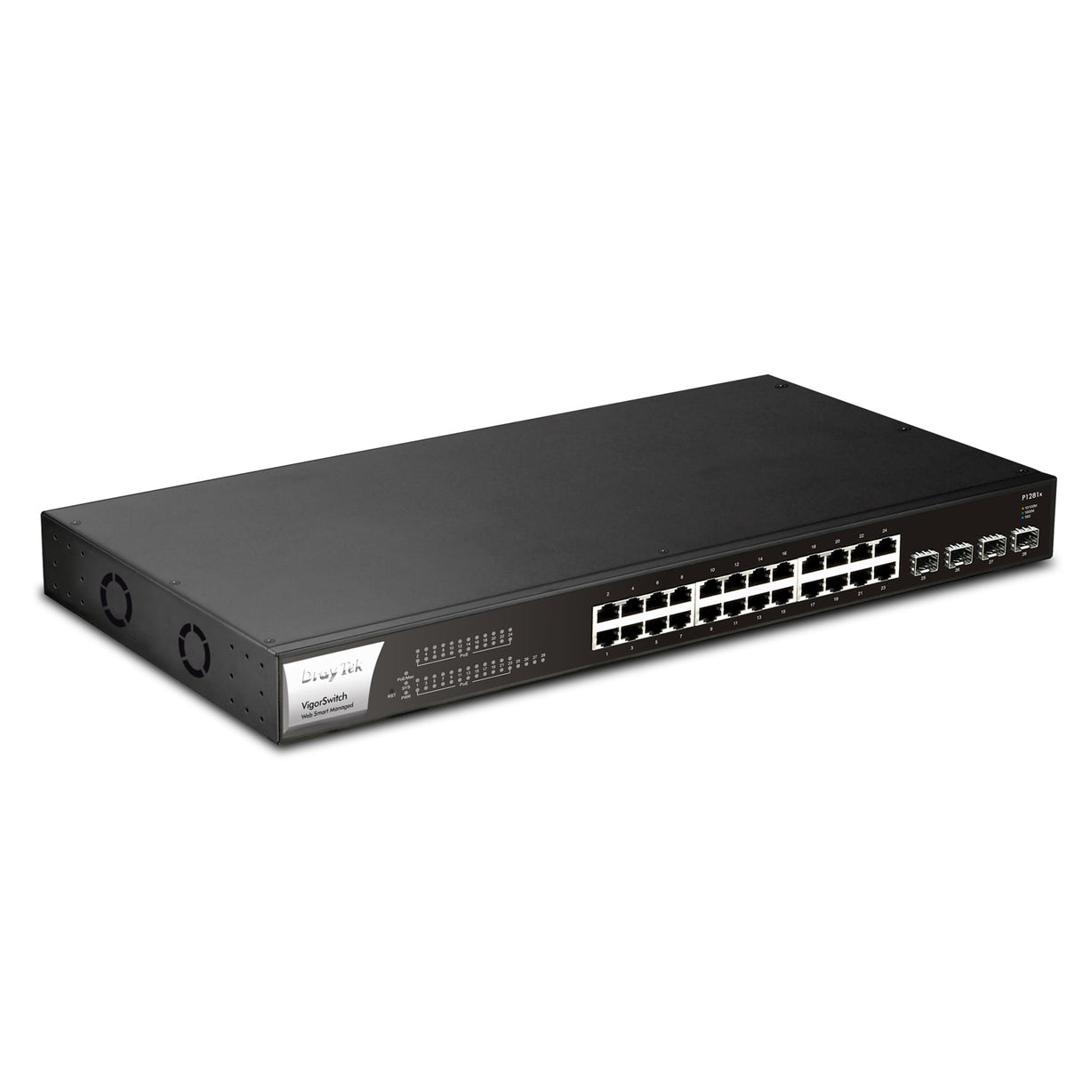 DrayTek VSP1281X-K VigorSwitch P1281x 24 Port Gigabit POE Smart Managed Switch