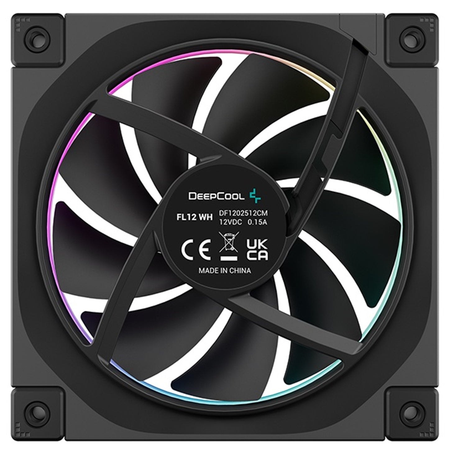 DeepCool FL12 120mm PWM Fan - Low Noise, Fluid Dynamic Bearing, 36 ARGB LEDs