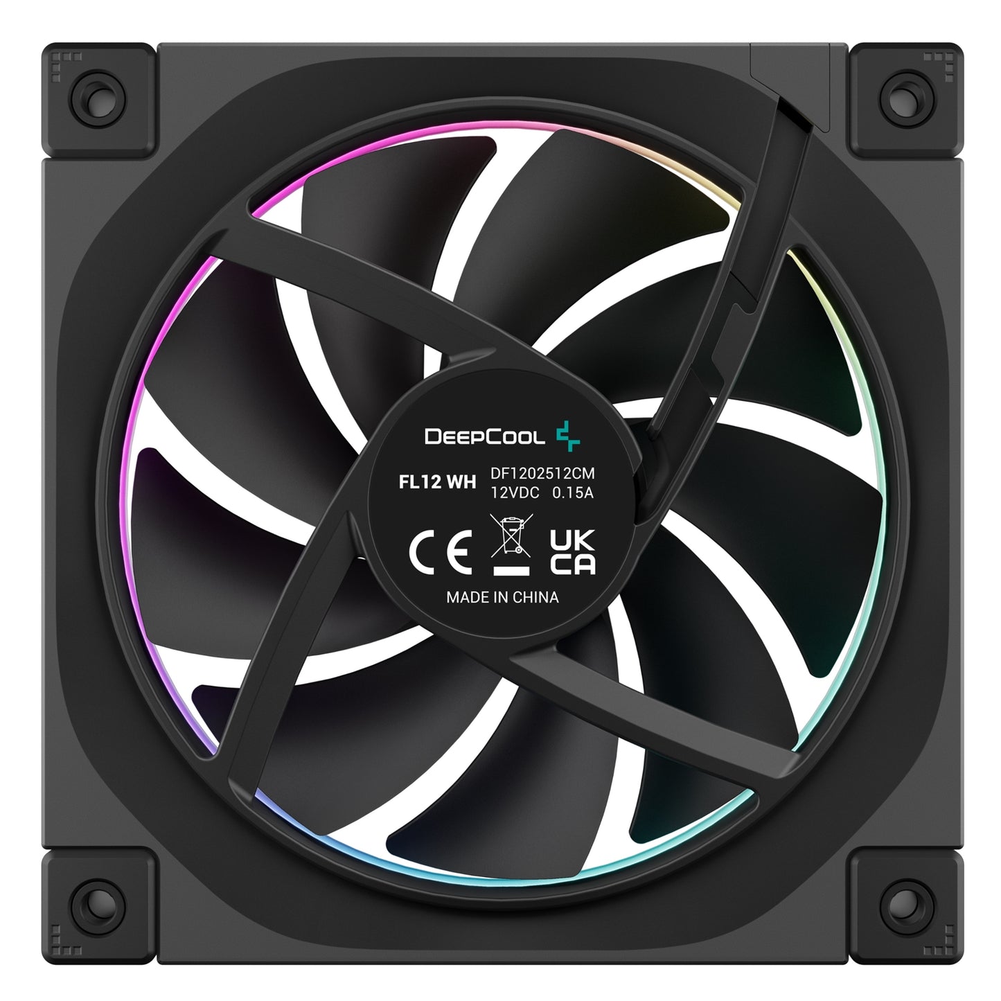 DeepCool FL12 120mm PWM 3 Pack Fan Low Noise Fluid Dynamic Bearing 36 ARGB LEDs