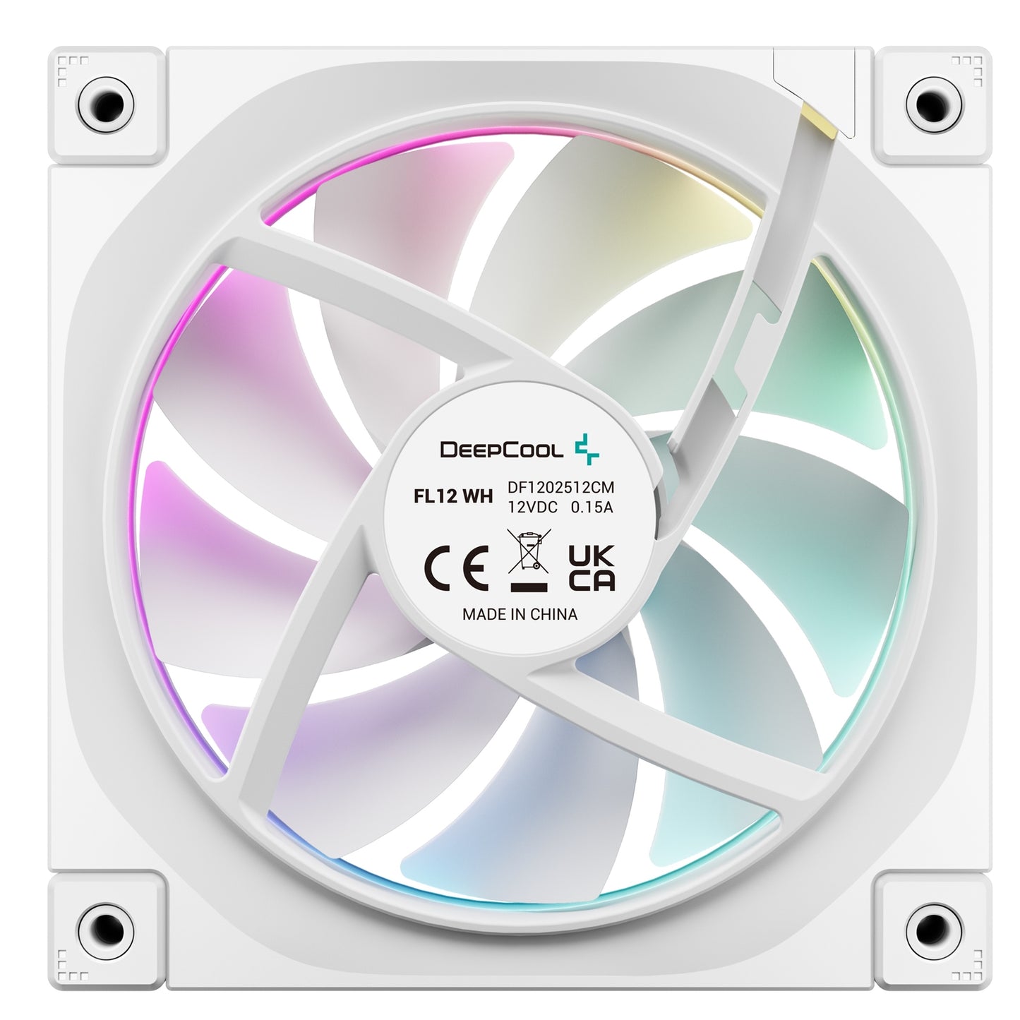 DeepCool FL12 120mm PWM 3 Pack White Fan High Performance Low Noise 36 ARGB LEDs