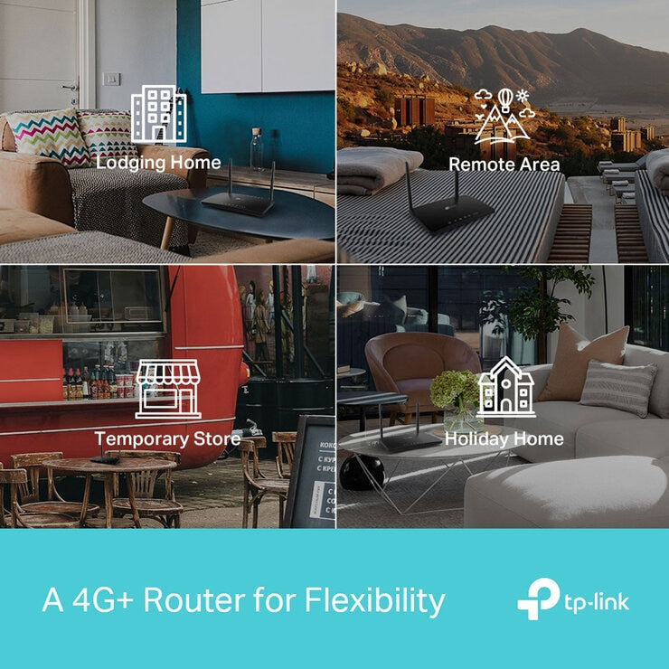 TP-Link Archer MR600 4G+ Router AC1200 & M7000 4G LTE Mobile Router Bundle
