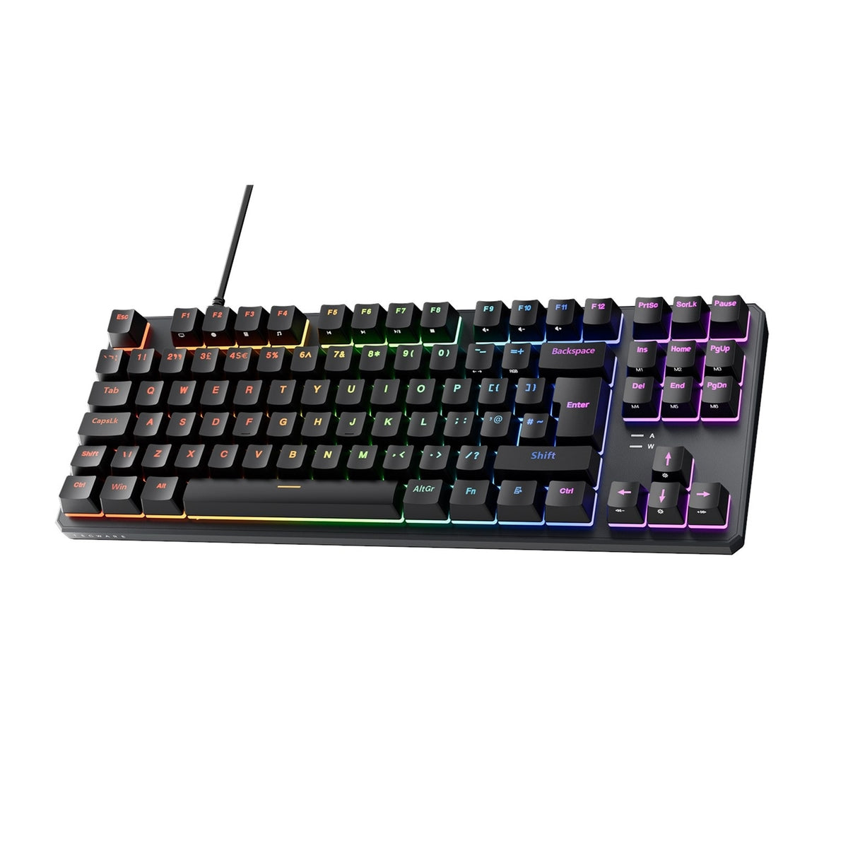 Tecware Phantom+ Mechanical Gaming Keyboard, 80% TKL RGB, Wraith Red Switches
