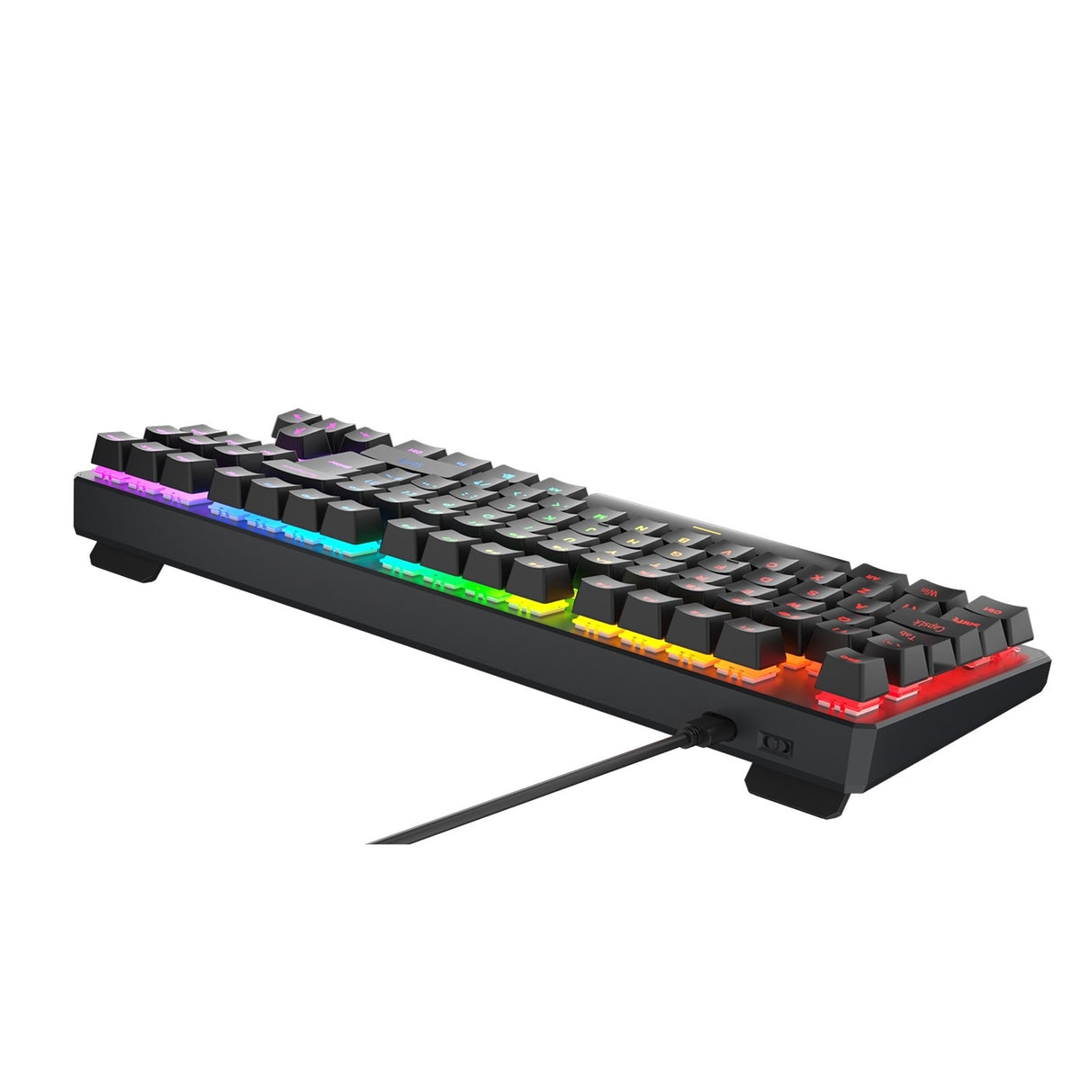 Tecware Phantom+ Mechanical Gaming Keyboard, 80% TKL RGB, Wraith Red Switches