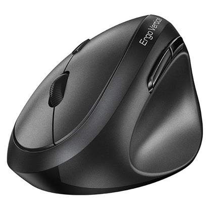 Genius Ergo 8350S Wireless Ergonomic Vertical Mouse, Up to 2400 DPI, Dark Grey