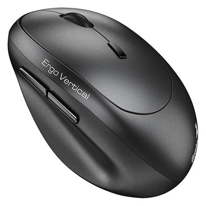 Genius Ergo 8350S Wireless Ergonomic Vertical Mouse, Up to 2400 DPI, Dark Grey
