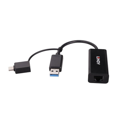 Lindy USB 3.2 Gen 1 Gigabit Ethernet Converter, Bus-Powered