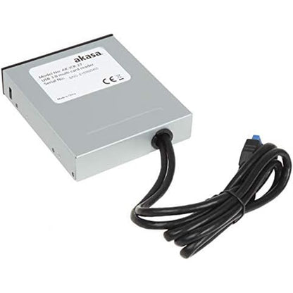 Akasa USB 3.0 Multi Card Reader, Supports CF/MS/SD/MicroSD UHS-II Cards for PC