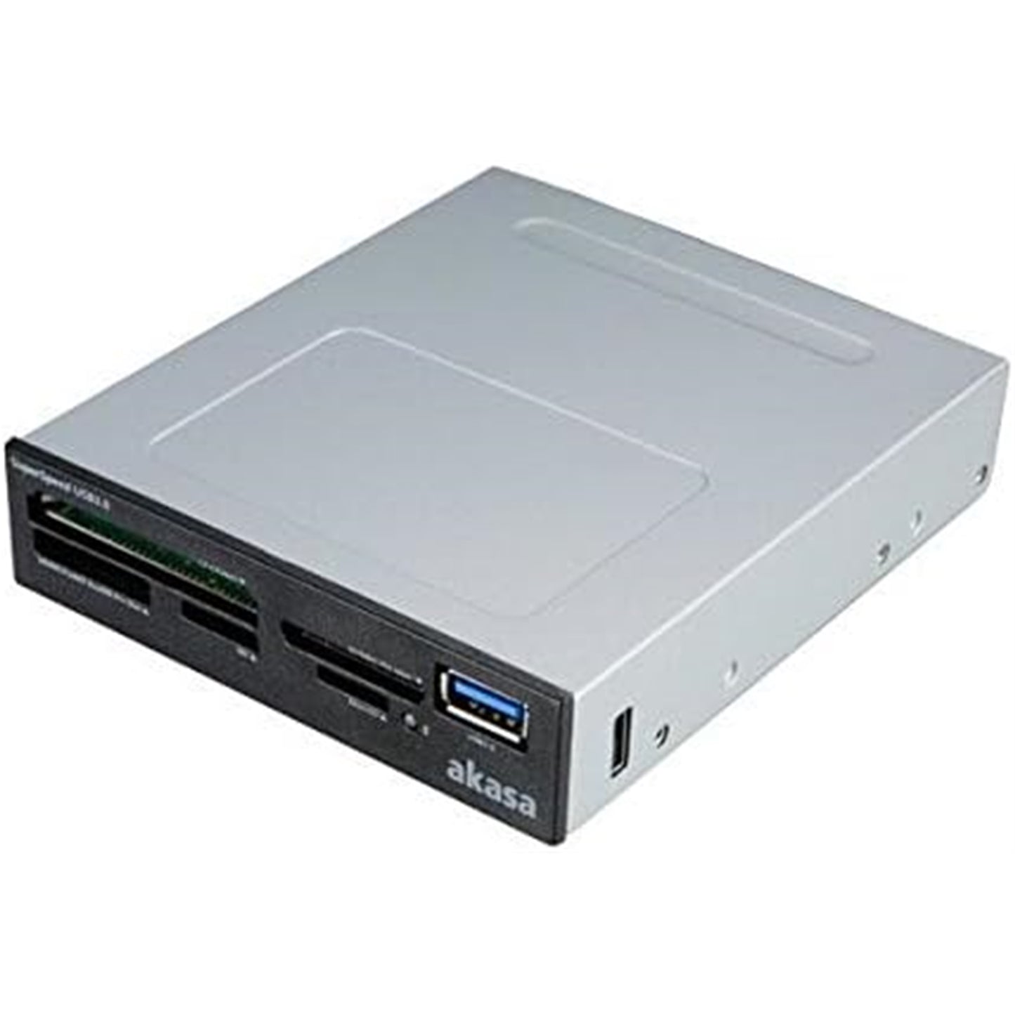 Akasa USB 3.0 Multi Card Reader, Supports CF/MS/SD/MicroSD UHS-II Cards for PC