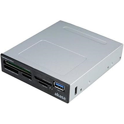 Akasa USB 3.0 Multi Card Reader, Supports CF/MS/SD/MicroSD UHS-II Cards for PC