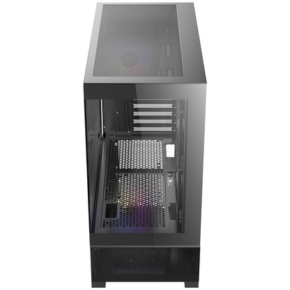 ANTEC CX500M Micro Tower Gaming PC Case, Black, ARGB, Tempered Glass Side Panel