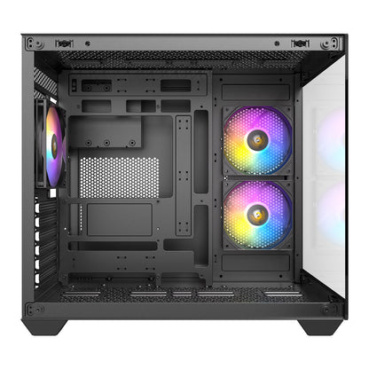 ANTEC CX800 Mid Tower Gaming Case, Black, 270 View Glass, ARGB Reverse Fans