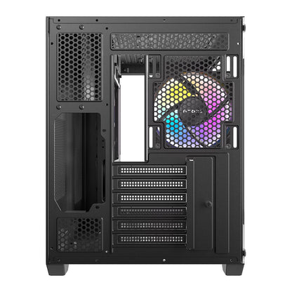 ANTEC CX800 Mid Tower Gaming Case, Black, 270 View Glass, ARGB Reverse Fans