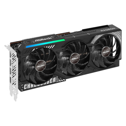 ASRock AMD Radeon RX 9070 Challenger OC 16GB GDDR6 Graphics Card, 2520 MHz RGB