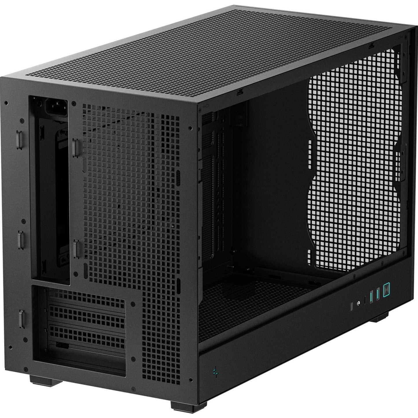 DeepCool CH260 Micro-ATX Case, High-Airflow Compact PC Case, Black