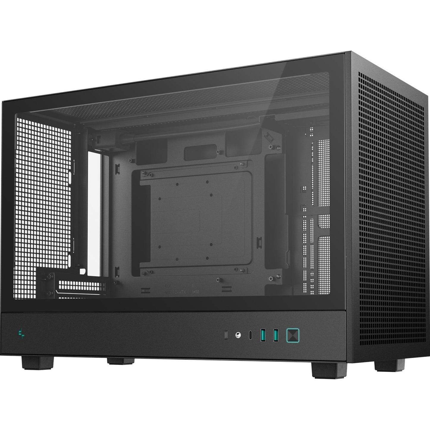 DeepCool CH260 Micro-ATX Case, High-Airflow Compact PC Case, Black
