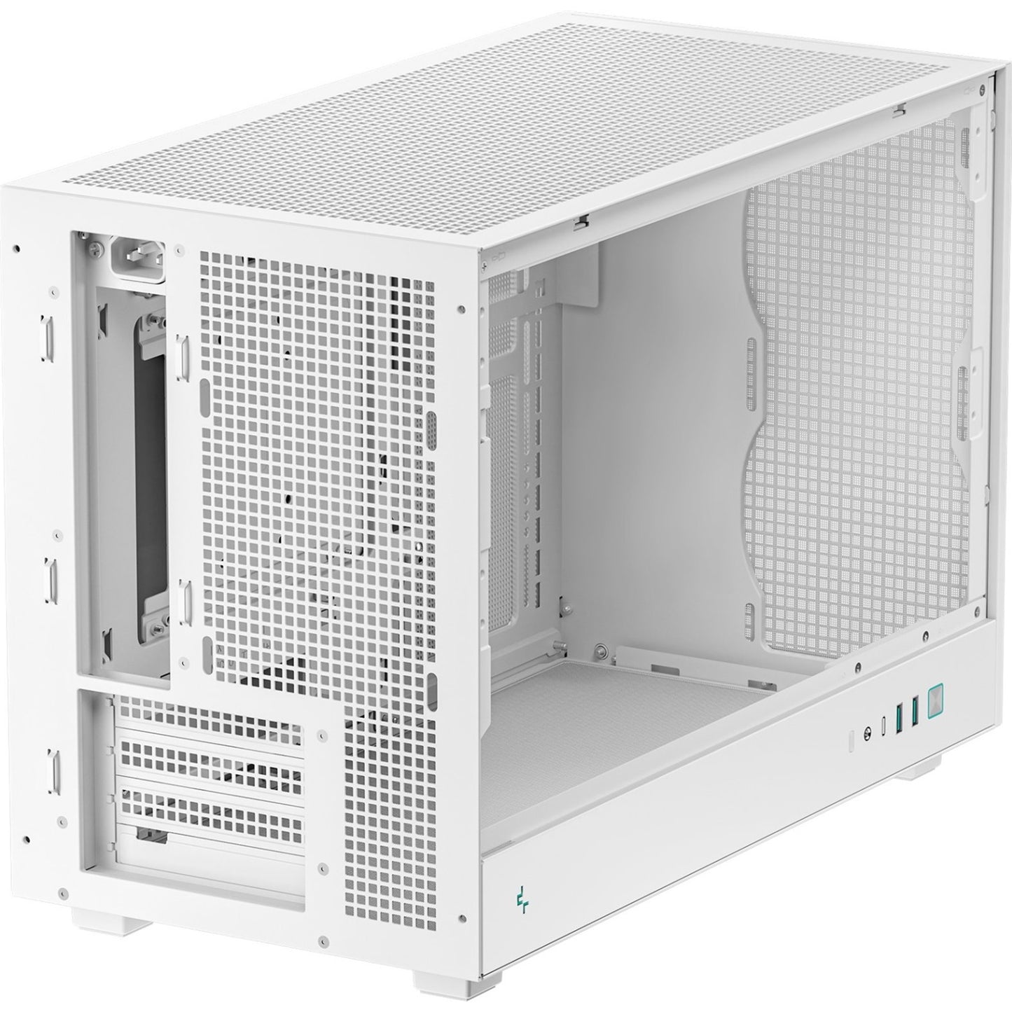 DeepCool CH260 Micro-ATX Case, High-Airflow Compact PC Case, White
