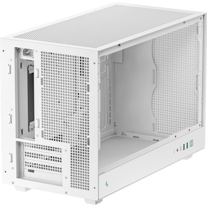 DeepCool CH260 Micro-ATX Case, High-Airflow Compact PC Case, White