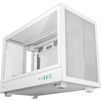 DeepCool CH260 Micro-ATX Case, High-Airflow Compact PC Case, White