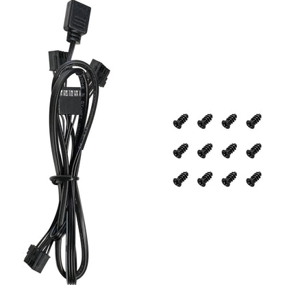 DeepCool FL12 120mm PWM 3 Pack Reverse Fan - Fluid Dynamic Bearing, 36 ARGB LEDs