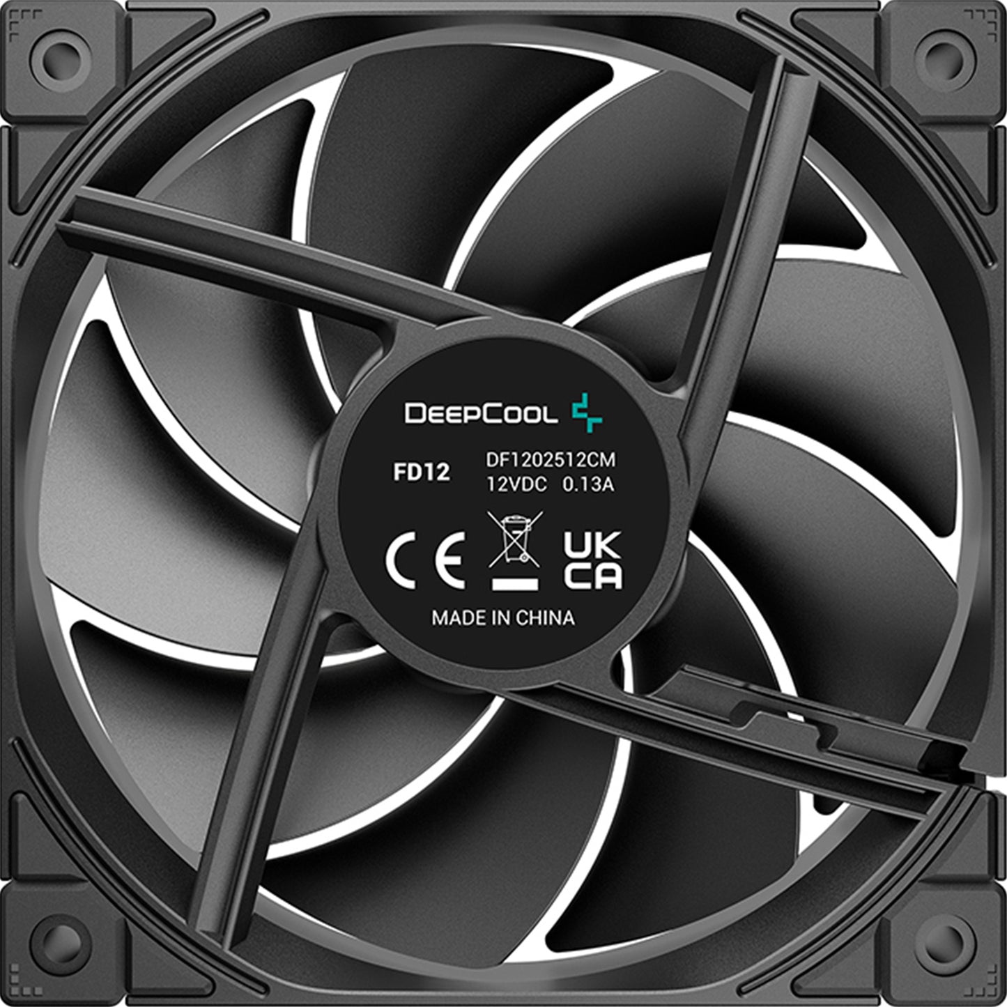 DeepCool FD12 120mm Case Fan 3-Pack, PWM Control, High Airflow, Black