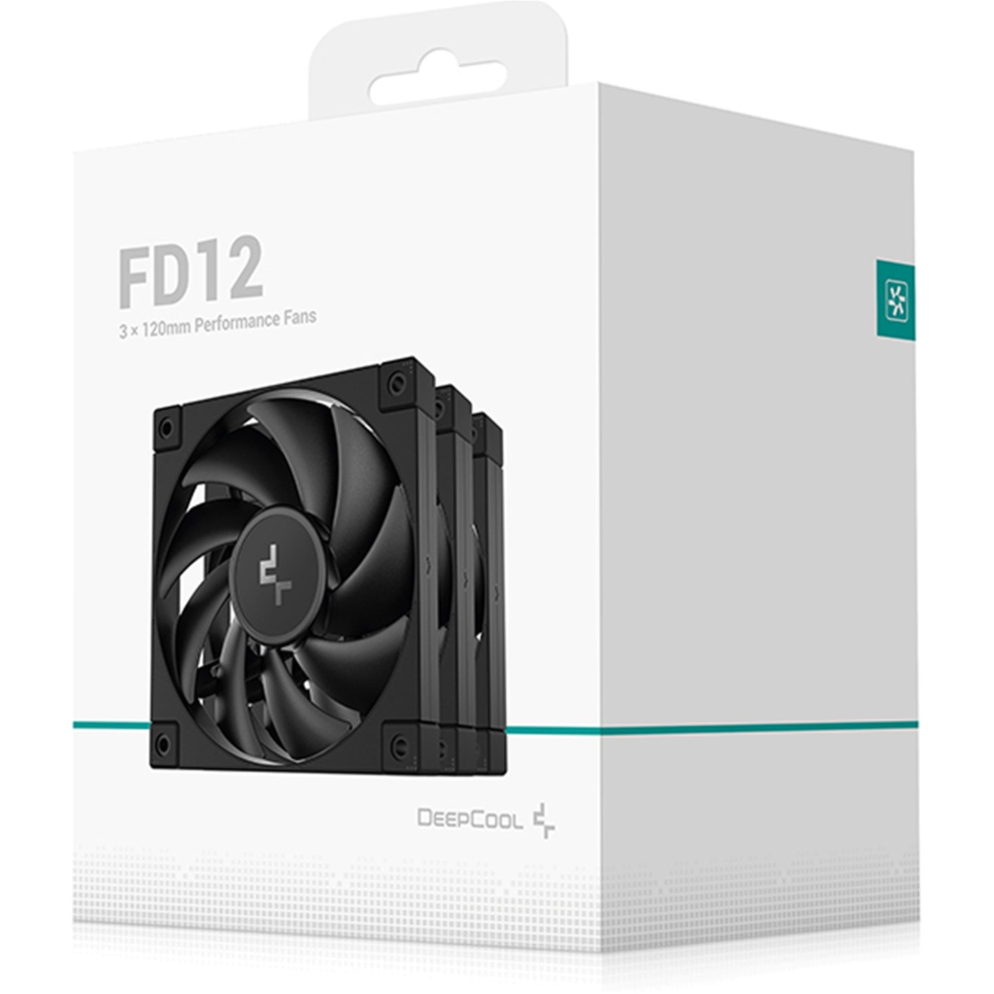 DeepCool FD12 120mm Case Fan 3-Pack, PWM Control, High Airflow, Black