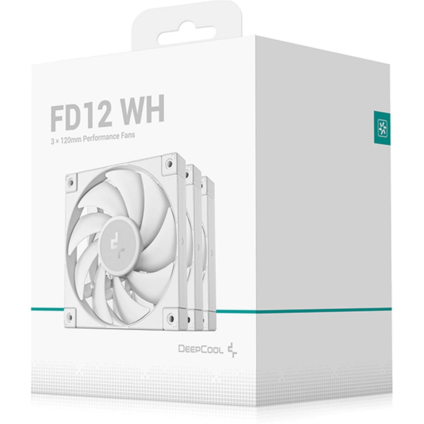 DeepCool FD12 120mm Case Fan 3Pack White PWM Control Hydro Bearing Vibration Pad