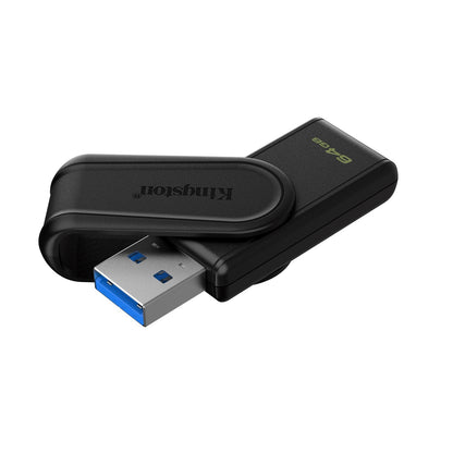 Kingston DataTraveler Exodia S DTXS/64GB USB Flash Drive, 64GB, USB 3.2, Black