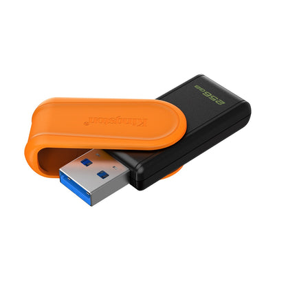 Kingston DataTraveler Exodia S DTXS/256GB USB Flash Drive, 256GB, Black/Orange