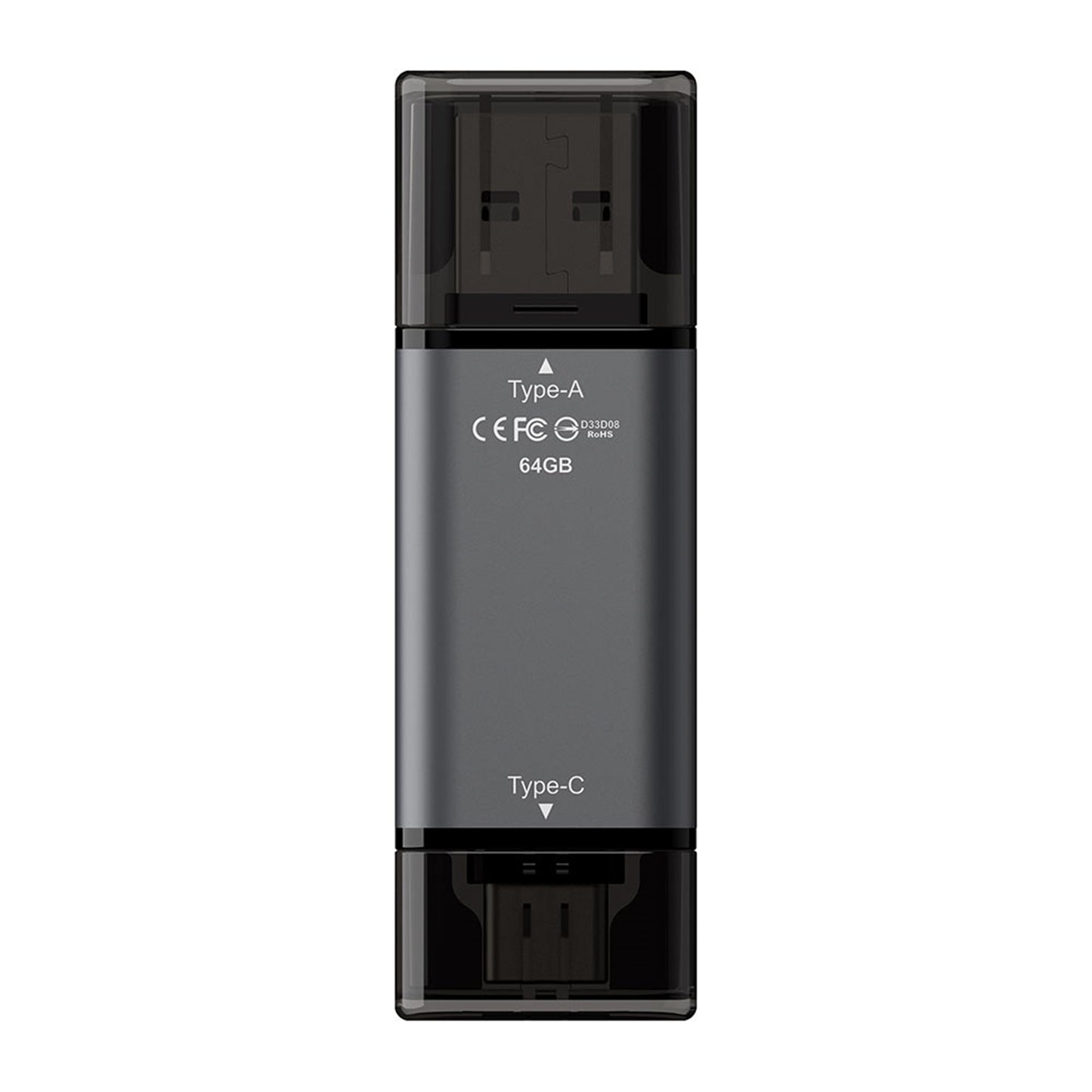 Team TX1364GC01 2 in 1 Dual OTG 64GB Flash Drive, X1 USB 3.2 Gen1, Type C & A