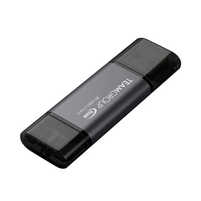 Team TX13128GC01 2 in 1 Dual OTG 128GB Flash Drive, X1 USB 3.2 Gen1, Type C & A