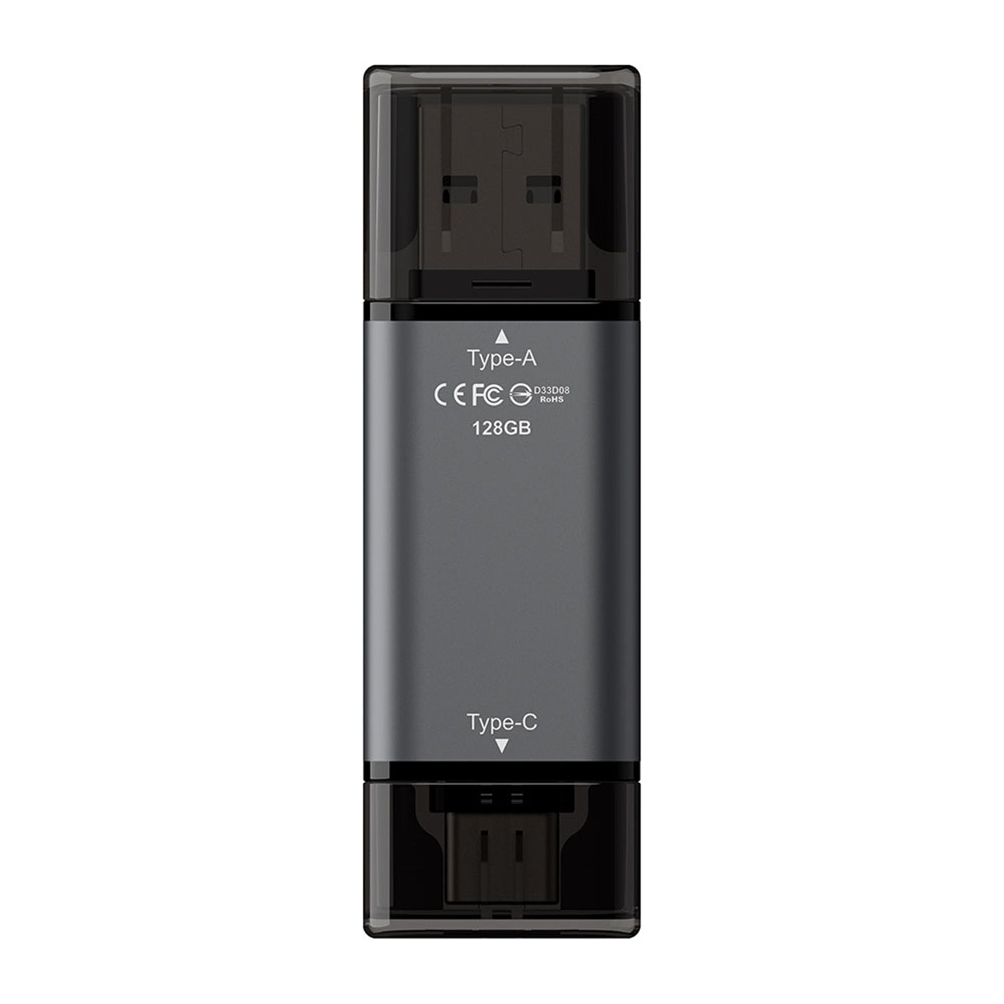 Team TX13128GC01 2 in 1 Dual OTG 128GB Flash Drive, X1 USB 3.2 Gen1, Type C & A