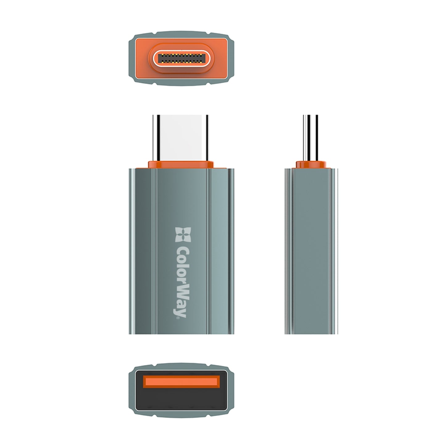 ColorWay Grey Adapter USB-A To Type-C
