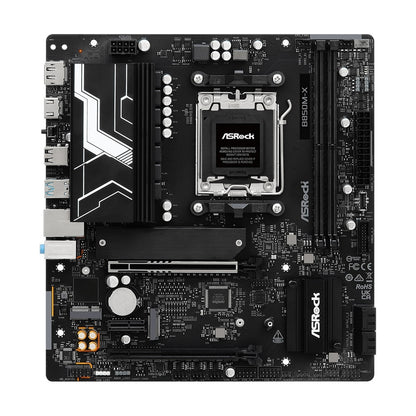 ASRock B850M-X AMD AM5 Socket Motherboard, Micro-ATX DDR5 M.2 USB-C LAN HDMI