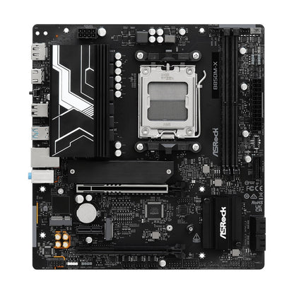 ASRock B850M-X AMD AM5 Socket Motherboard, Micro-ATX DDR5 M.2 USB-C LAN HDMI