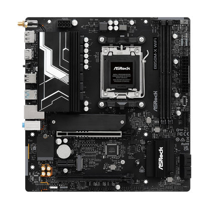 ASRock B850M-X WiFi AMD AM5 Socket Motherboard MATX DDR5 M2 USB-C LAN WiFi 6E DP