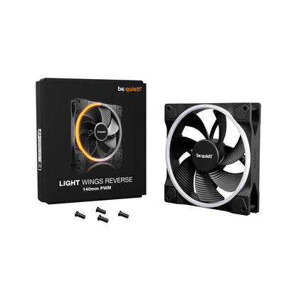 be quiet! Light Wings 140mm PWM Reverse, ARGB Lighting, Ultra-Quiet Operation