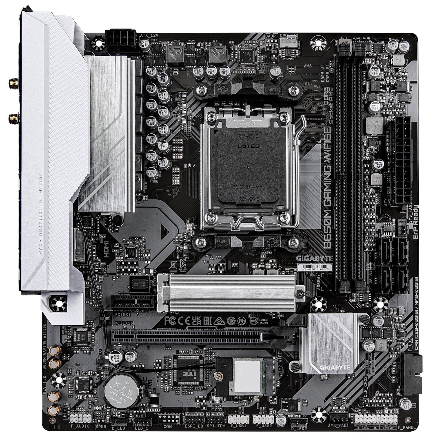 Gigabyte B650M GAMING WIFI6E (rev. 1.2) AMD AM5 Socket Motherboard