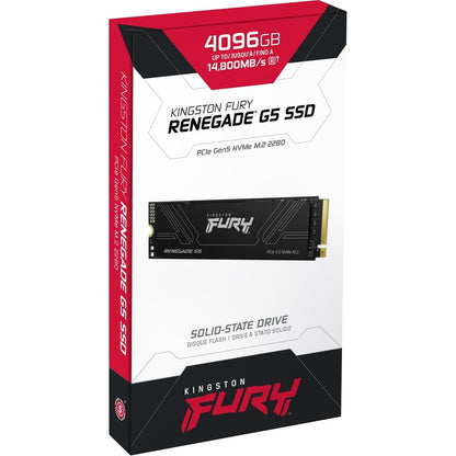 Kingston FURY Renegade (SFYR2S/4T0 ) 4TB NVMe SSD, M.2, PCIe 5.0 x4 NVMe, 2280
