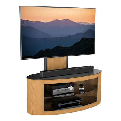 AVF Buckingham 1000 TV Stand for TVs up to 65 Inch, Oak