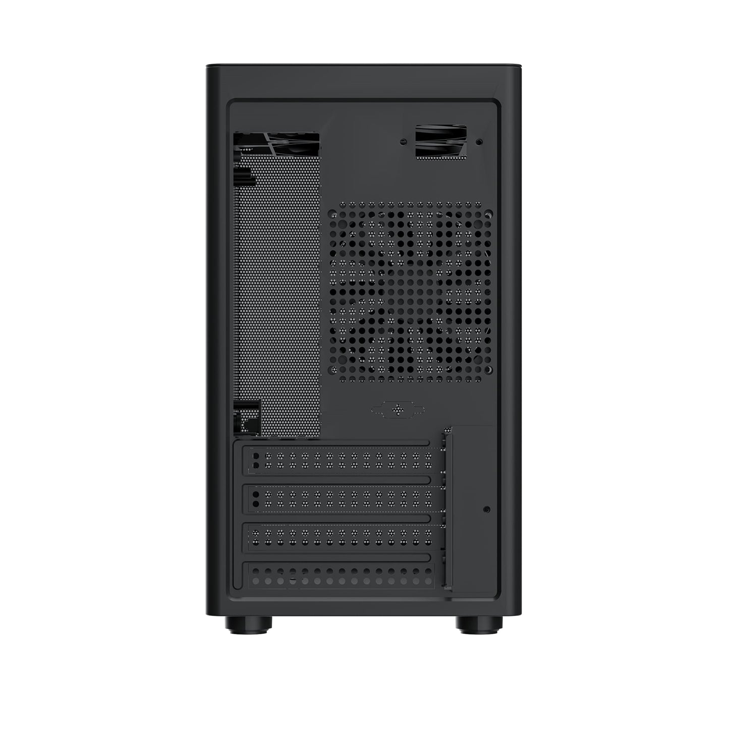 TecWare Fusion 3 mATX Compact PC Case, Black High Airflow SFF Chassis, 3x Fans