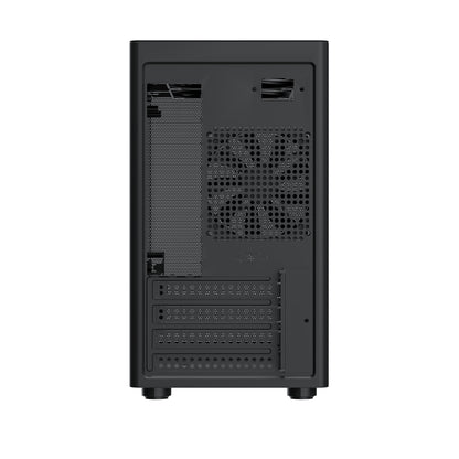 TecWare Fusion 3 mATX Compact PC Case, Black High Airflow SFF Chassis, 3x Fans