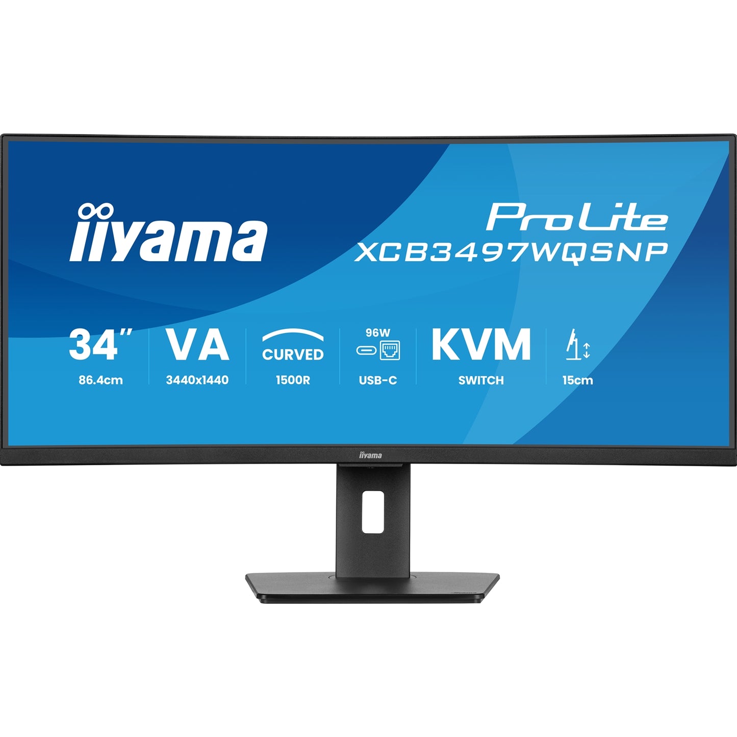 iiyama ProLite Curved Monitor 34 Inch VA Ultra-Wide Screen with KVM Switch