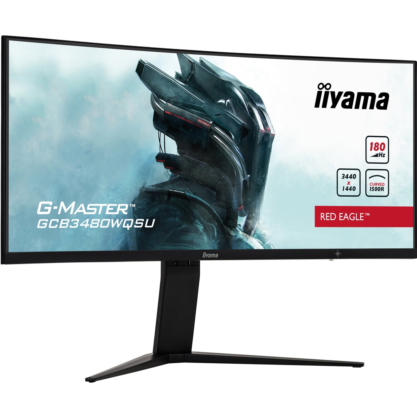 iiyama G-Master Red Eagle Curved Gaming Monitor, 34 Inch, Black, 0.4ms, 180Hz