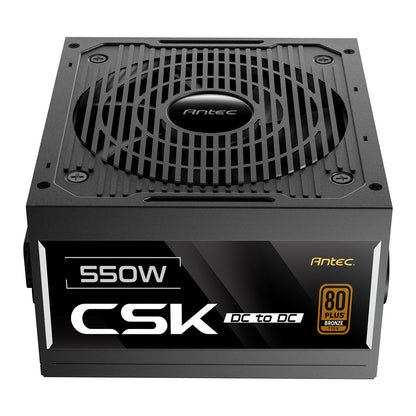 Antec CSK550DC 550W Power Supply, Non-Modular, 120mm Quiet Fan, UK Plug