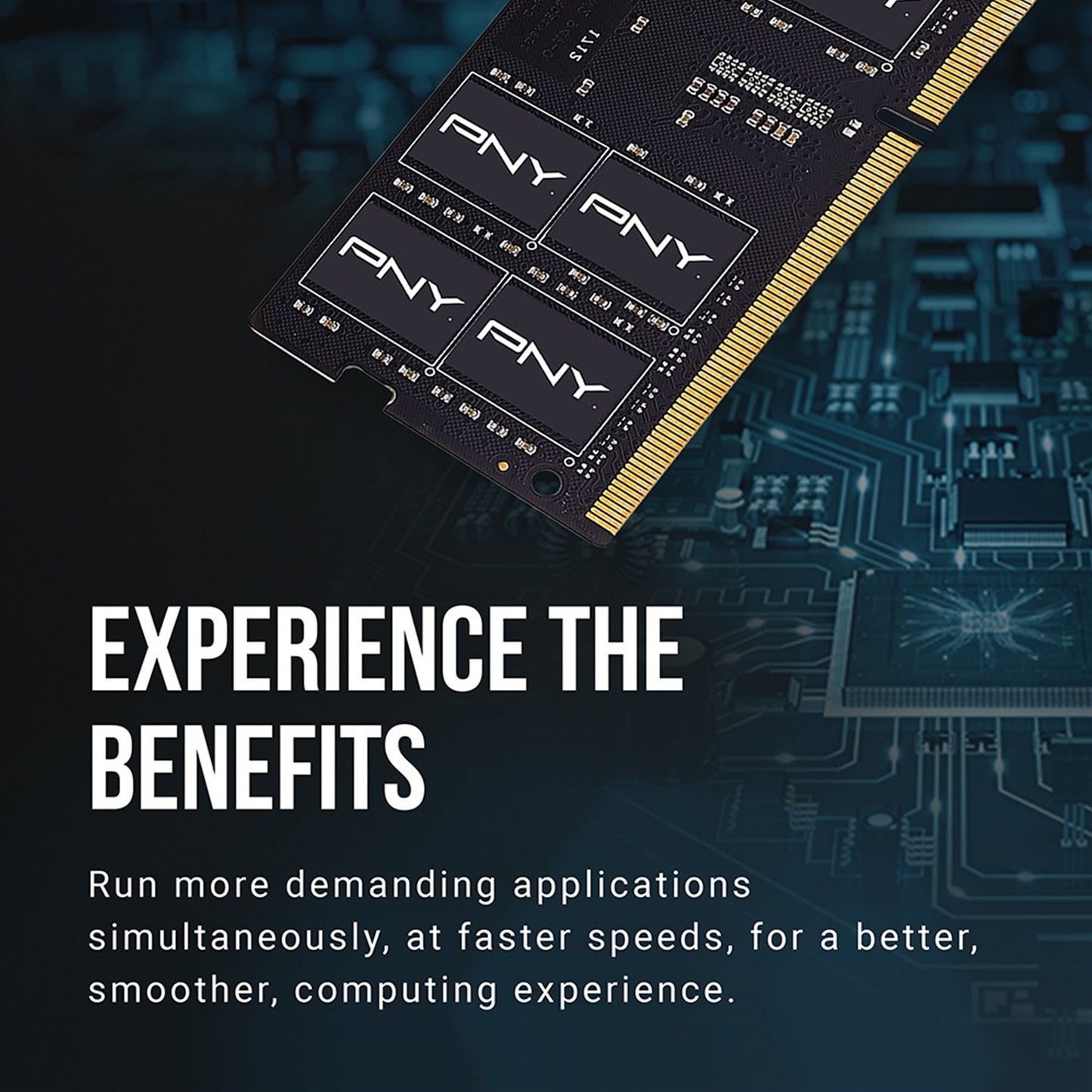 PNY 16GB, PERFORMANCE DDR4 3200MHz, SODIMM Notebook Memory, CL22