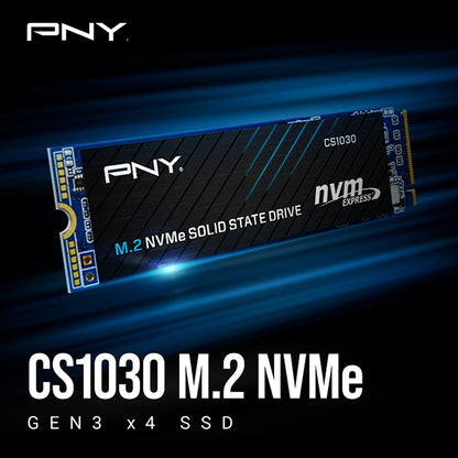 PNY CS1030 500GB SSD, M2 NVMe, PCIe Gen3, M280CS1030-500-RB