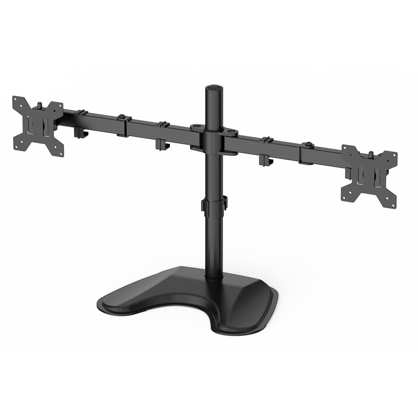 GameMax Dual Monitor Arm Stand Desk Mount Freestanding 13-27 Inch Monitors Black