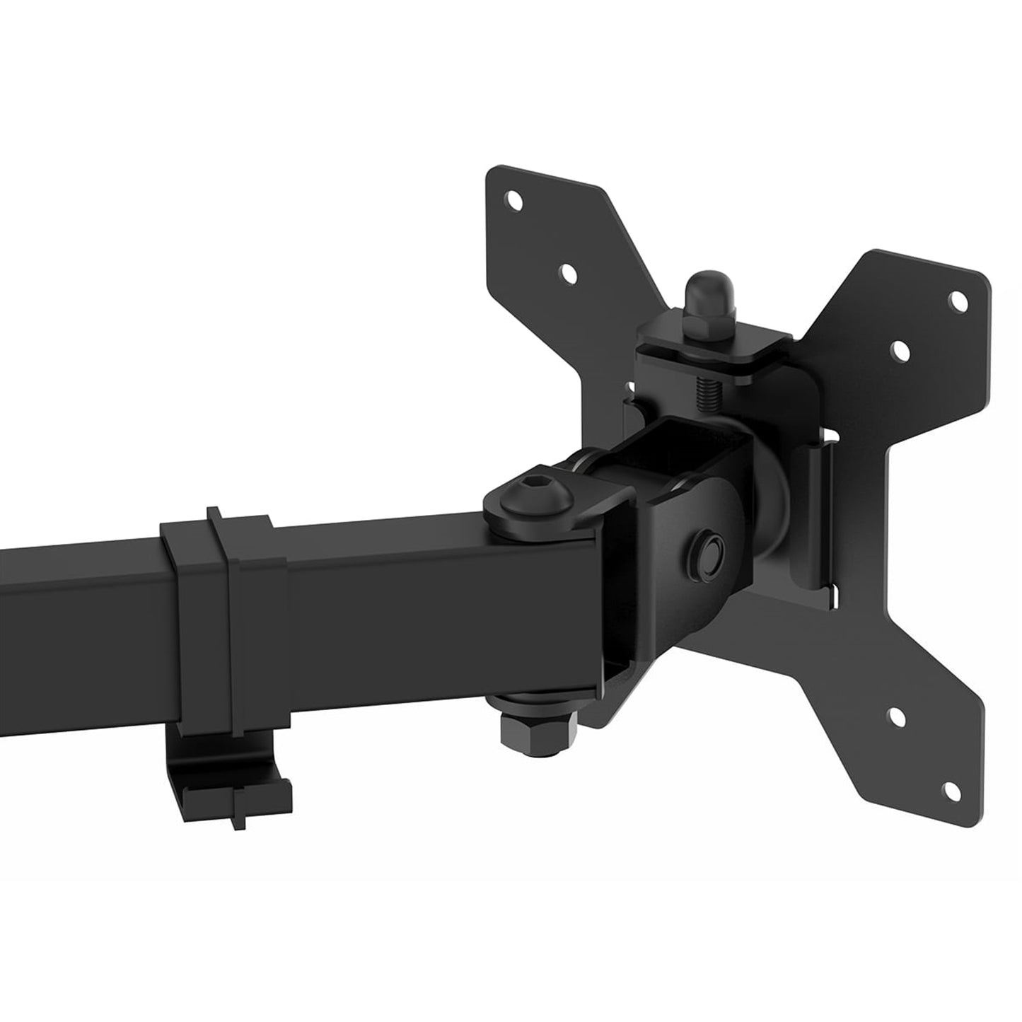 GameMax Dual Monitor Arm Stand Desk Mount Freestanding 13-27 Inch Monitors Black